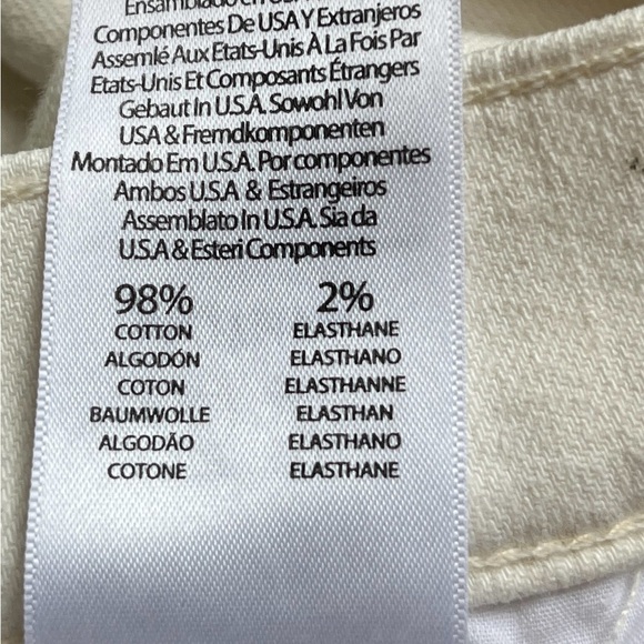 MOTHER The Stunner Skinny Jeans Colour Whipping the Cream Size 32 Button Fly - Picture 13 of 16